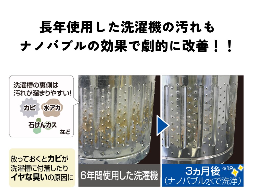 シルキーナノバブル 洗濯ホースの説明画像です