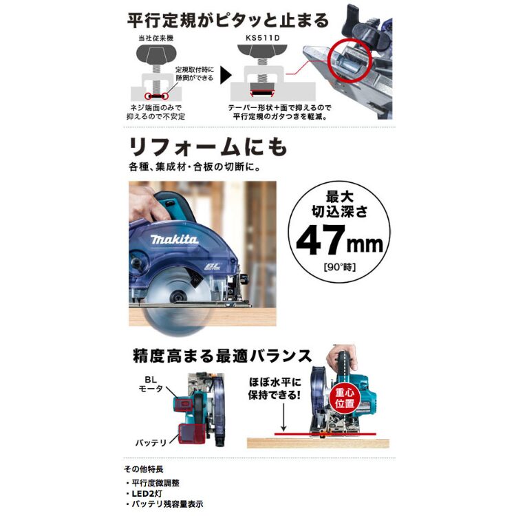 マキタKS511DZの画像です